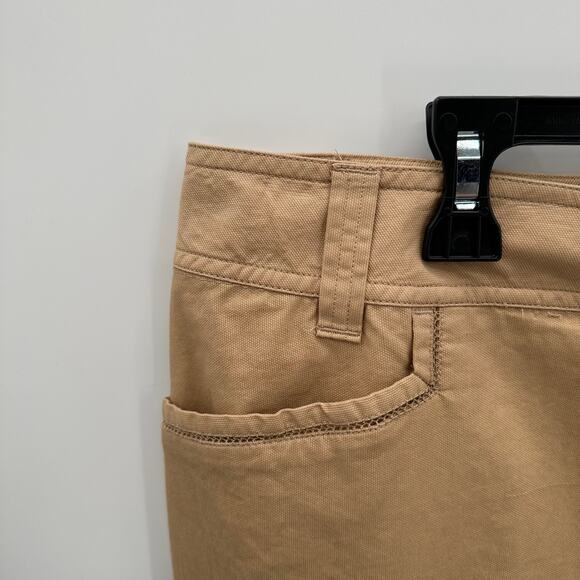 Coldwater Creek NWT Bi Stretch Novelty Twill Cropped Pants Khaki // 18 - Picture 3 of 10